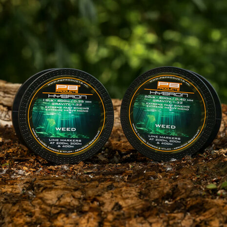 Hybron Fluorocarbon & Nylon Lijn 600 m. - 15 LB en 20 LB