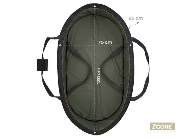 Z-Core Camo Onthaakmat XXL - Afmetingen 120 x 75 x 25 cm
