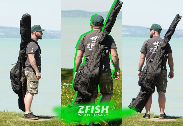 Draagband Karper Foudraal 2 hengels Z-Core Elite Deluxe 195 cm (12ft)