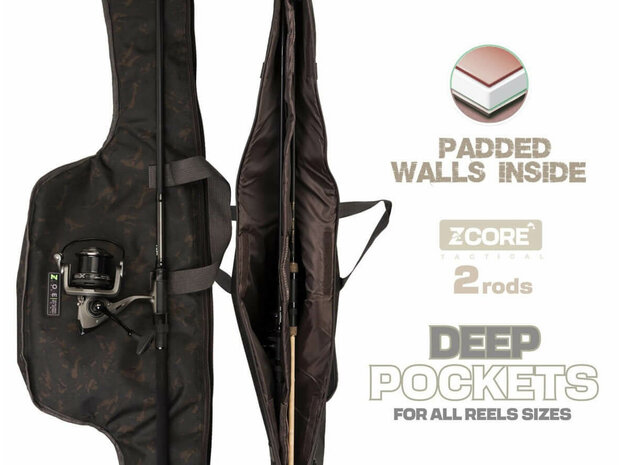 Molenvakken Karper Foudraal 2 hengels Z-Core 155 cm (9ft)