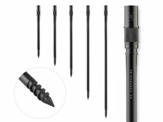 Vantage Drill Bankstick Zwart (30 - 180 cm)