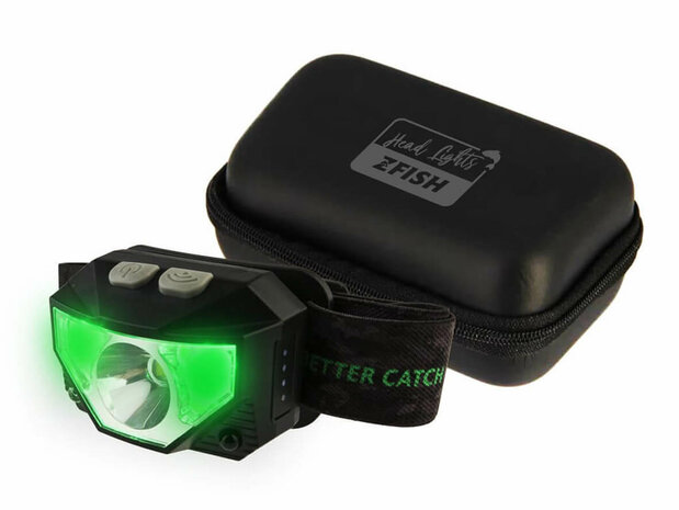 Oplaadbare Hoofdlamp Neonix 300 lumen + Hardcase Opberghoes